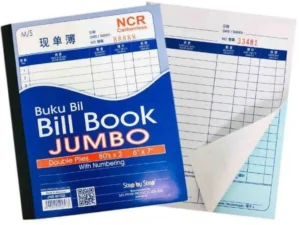 63257676 SBS Jumbo 6 x7 NCR Bill Book 2ply 80sheets