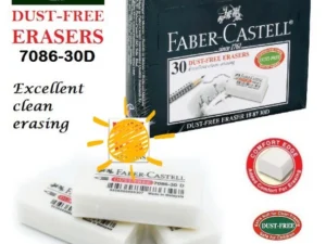 ad6e9ae04a0d1383e5465c434d522fbe.webp FABER CASTELL Dust Free Eraser 7086 30D 4 pcs 30pcs Box