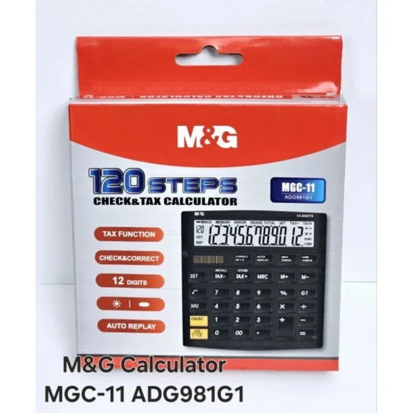 M G Calculator 12Digits Solar Battery