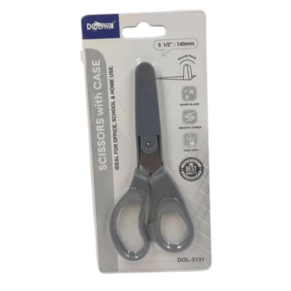 Dolphin DOL 3131 DOL 3130 Stainless Steel Scissors with Case 2PCS